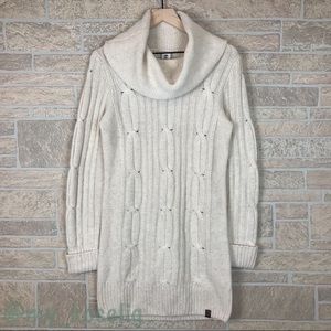 Timberland Wool Cable Knit Cream Sweater